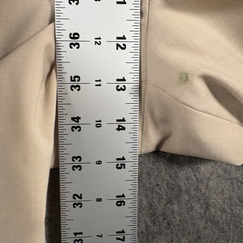 Cremieux Men's Dress Pants Size 44R Tan Beige Flat Front Travel Smart Modern Fit - Picture 5 of 7